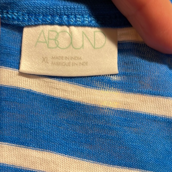 Cotton and Modal Striped Tee XL NWT - Picture 2 of 7